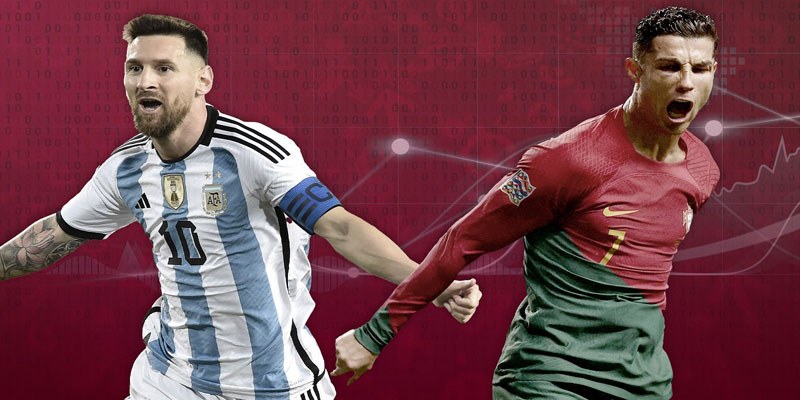 El Pulga và CR7 khi khoác lên mình áo đấu ĐTQG