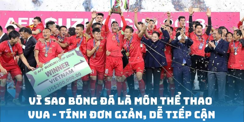 Vì sao bóng đá là môn thể thao vua - Tính đơn giản, dễ tiếp cận